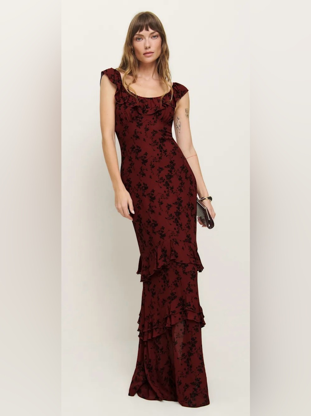 NWT Reformation Tripoli Dress Paramour Floral Maxi Dress Size 2